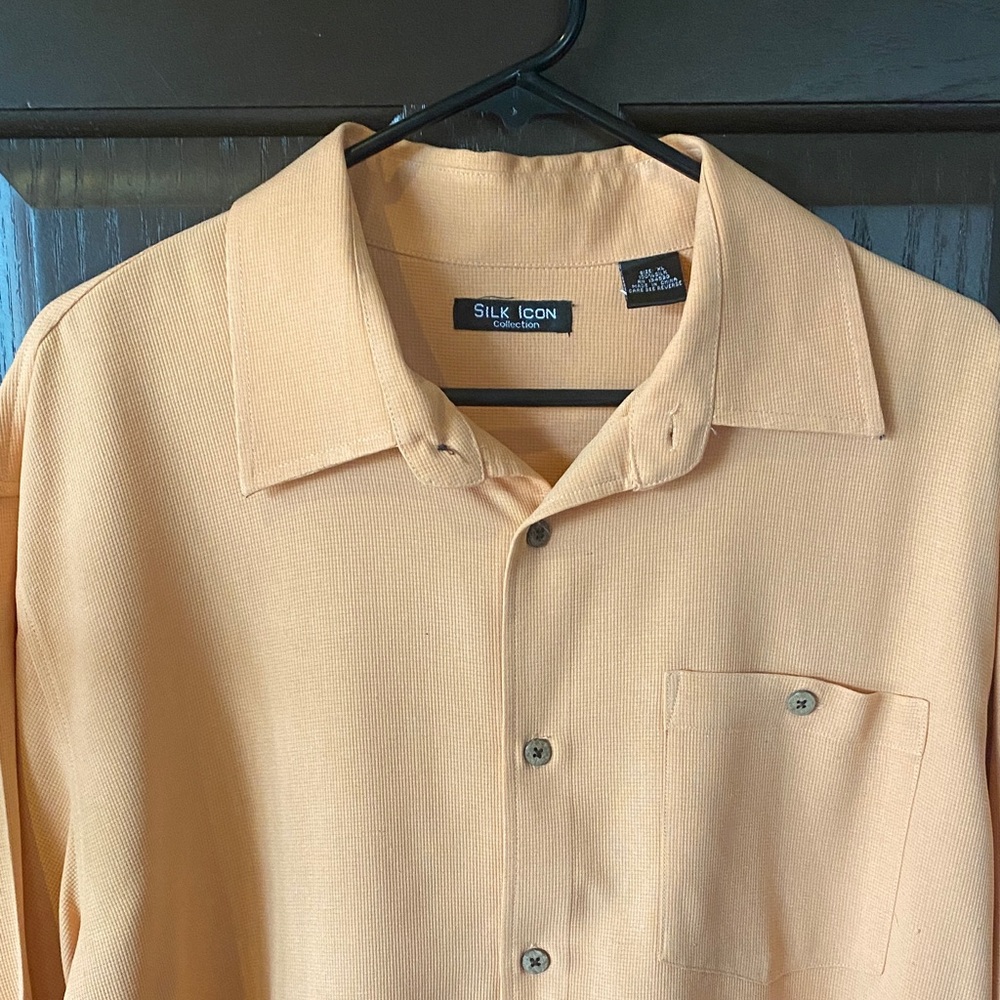 Men's Peach Dress Shirt